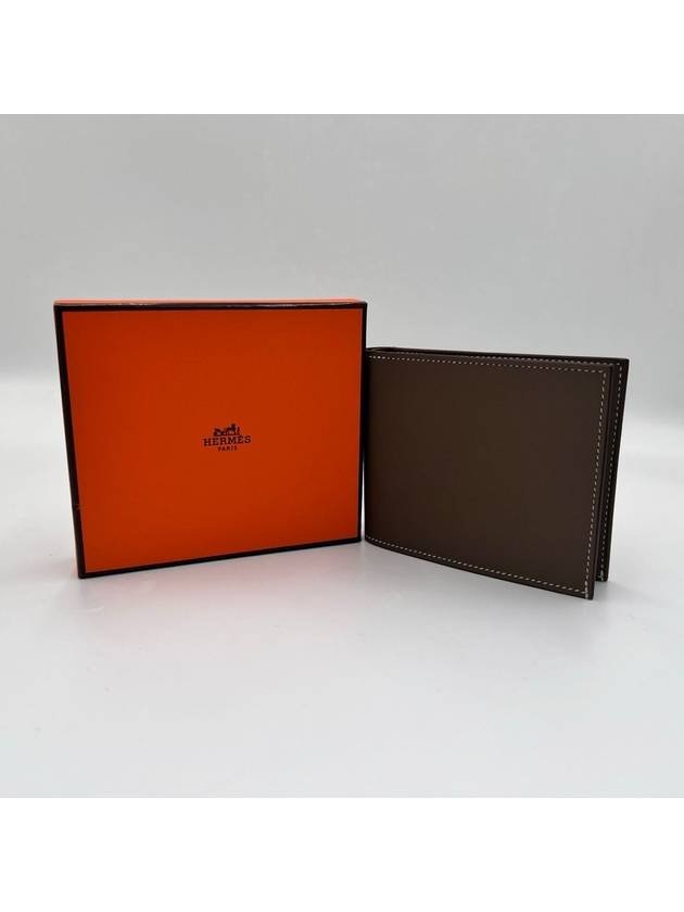 Citizen Twill Compact Card Holder Swift Silk Cloche Etoupe Sun - HERMES - BALAAN 11