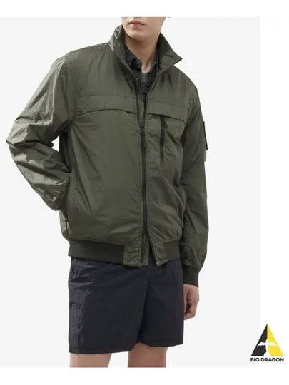 Compass Badge Pleated Windbreaker Khaki - STONE ISLAND - BALAAN 2