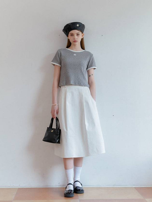 ANC COTTON LONG SKIRT_WHITE - ANOETIC - BALAAN 1