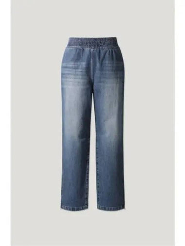 Banded washed denim pants BLUE - IRO - BALAAN 1