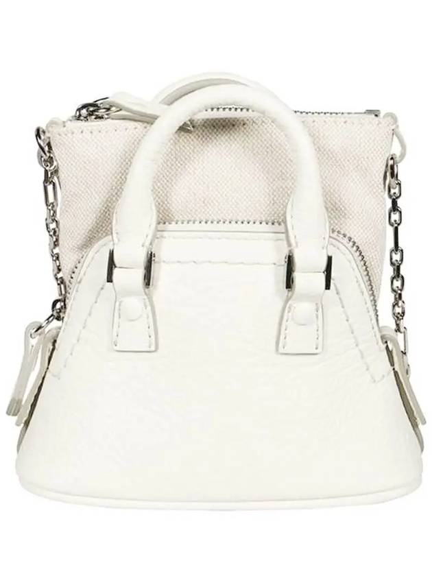 5AC Classic Baby Shoulder Bag Pale White - MAISON MARGIELA - BALAAN 4