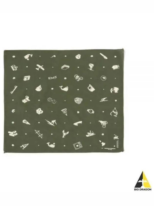 24 Printed Bandana B Olive Novelty 24S1H036 OR472 BD010A - ENGINEERED GARMENTS - BALAAN 1