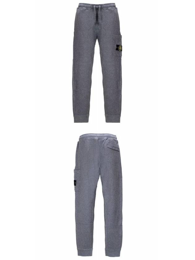 Compass Patch Cotton Track Pants Dark Grey - STONE ISLAND - BALAAN 5