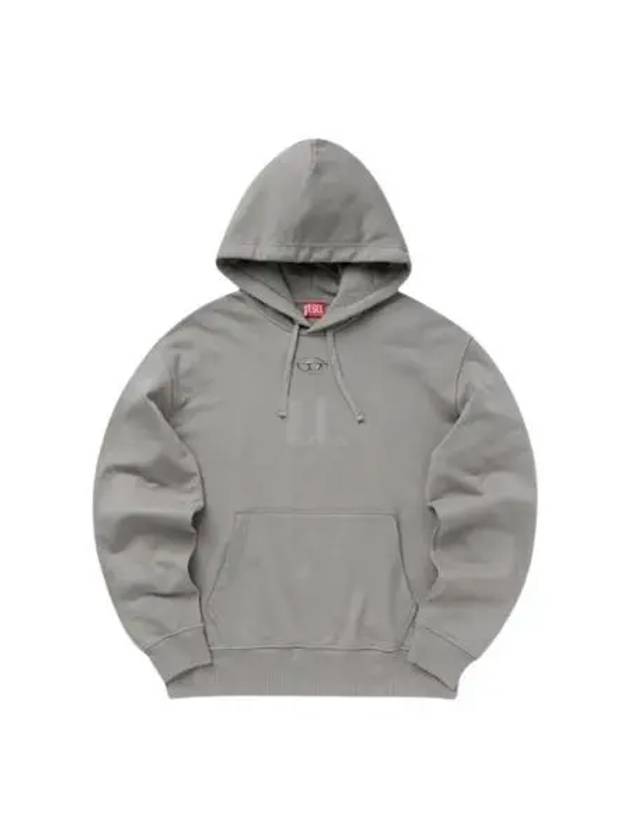 S Macs Logo Hoodie Grey - DIESEL - BALAAN 2