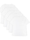 Cotton Short Sleeve Lounge Top 5 Pack Set White - PAUL SMITH - BALAAN 2