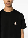 Speedy Fox Patch Comfort Short Sleeve T-Shirt Black - MAISON KITSUNE - BALAAN 3