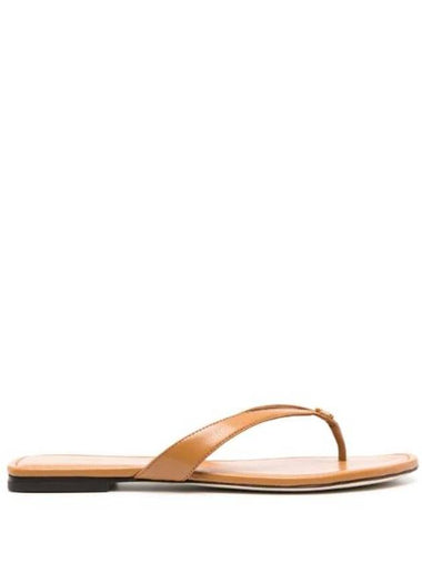 tongue strap leather flip flops - TORY BURCH - BALAAN 1