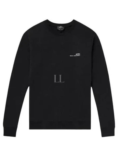 Men's Item Logo Sweatshirt Black - A.P.C. - BALAAN 2