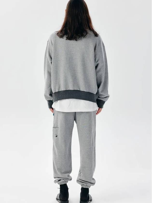 Unisex CHMXMTM Snowy Sweatshirt Mix Gray - CHANCE'S NOI - BALAAN 6