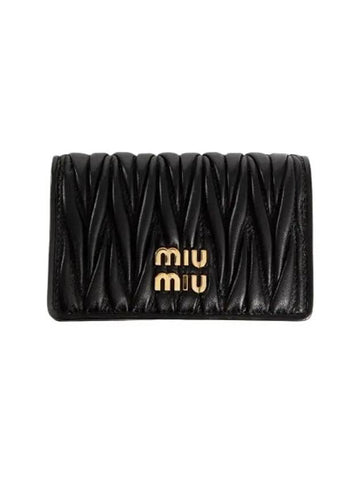 Materasse medium wallet black 5MC1222FPP F0002 - MIU MIU - BALAAN 1