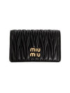 Materasse medium wallet black 5MC1222FPP F0002 - MIU MIU - BALAAN 3