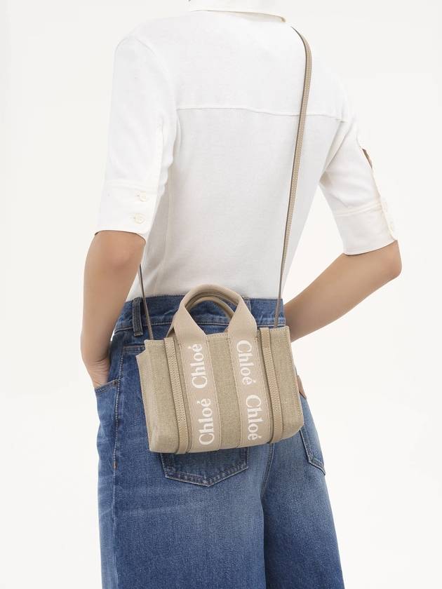 Woody Mini Tote Bag Beige - CHLOE - BALAAN 3