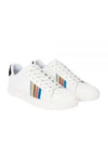 Rex Sports Striped Leather Low Top Sneakers White - PAUL SMITH - BALAAN 2