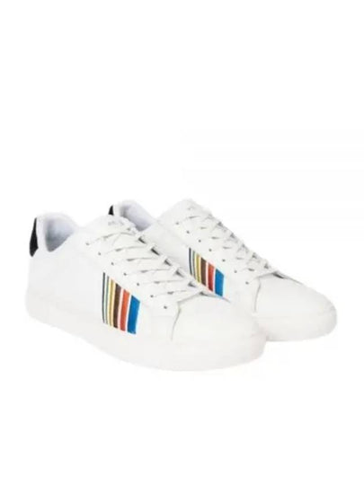 Rex Sports Striped Leather Low Top Sneakers White - PAUL SMITH - BALAAN 2