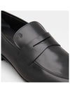 Men's Small Logo Leather Penny Loafer Black - TOD'S - BALAAN 4