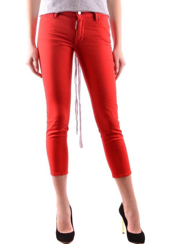 19SS Denim Straight Pants S75LB0127 S44531309 RED - DSQUARED2 - BALAAN 3