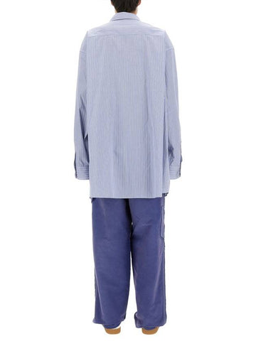 Oxford Long Sleeve Shirt Blue - MAISON MARGIELA - BALAAN 1