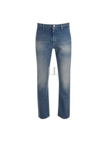 Men's Cotton Fading Washing Straight Jeans Blue - MAISON MARGIELA - BALAAN 2