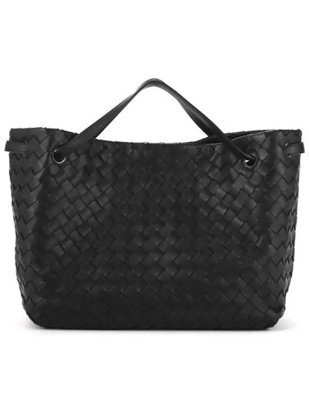 Intrecciato Large Top Handle Tote Bag Black - BOTTEGA VENETA - BALAAN 6