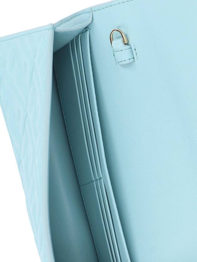 FF Baguette Nappa Leather Long Wallet Sky Blue - FENDI - BALAAN 5