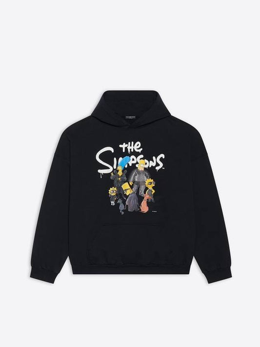 The Simpsons Printed Hoodie Black - BALENCIAGA - BALAAN 2