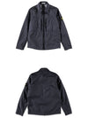 Membrana Overshirt Pocket Zip-up Jacket Navy - STONE ISLAND - BALAAN 5