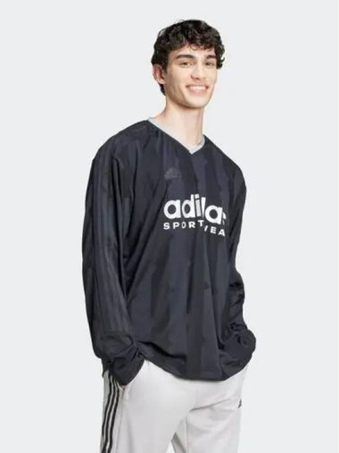 Man House of Tiro Long Sleeve Jacquard Jersey BLACK - ADIDAS - BALAAN 1