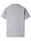 Logo Print Short Sleeve T-Shirt Grey - STONE ISLAND - BALAAN 3