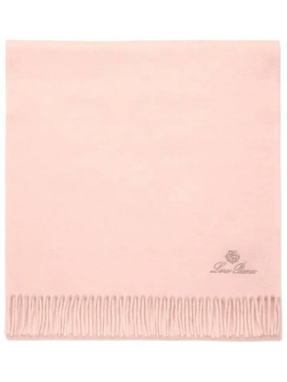 Grande Unita Logo Fringe Muffler Pink - LORO PIANA - BALAAN 2