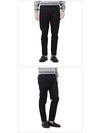 Men's Casual Cargo Pants Black - LES HOMMES - BALAAN 3