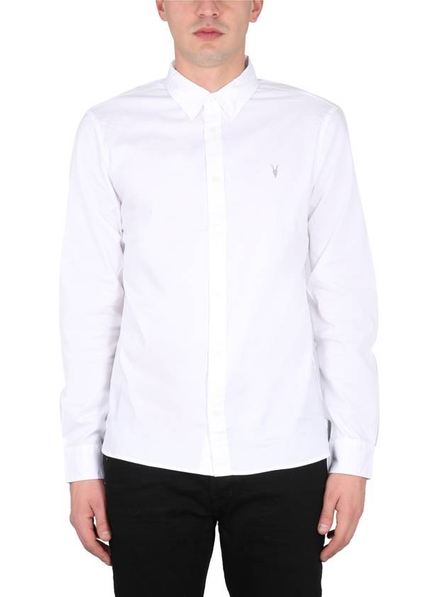 SHIRT WITH LOGO EMBROIDERY - ALLSAINTS - BALAAN 1