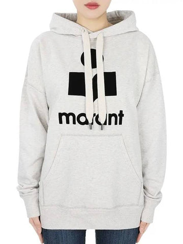 Women's Mansell Logo Hooded Sweatshirt Oatmeal SW0001FA A1M07E 23EC - ISABEL MARANT - BALAAN 1