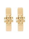 Kira Double T Huggie Earrings Gold - TORY BURCH - BALAAN 3