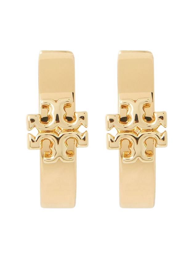 Kira Double T Huggie Earrings Gold - TORY BURCH - BALAAN 3