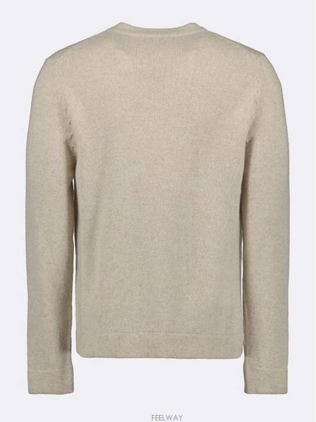 Couture Embroidered Cashmere Jersey Knit Top Beige - DIOR - BALAAN 3