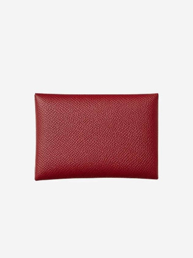 Calvi Card Wallet App Song Dark Purple Pink Rouge Grna Mauve Sylvestre - HERMES - BALAAN 1