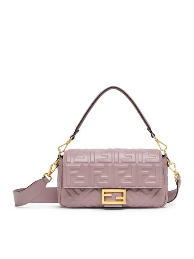 Baguette Medium Leather Shoulder Bag Pink - FENDI - BALAAN 1