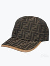 FF Monogram Ball Cap Brown - FENDI - BALAAN 2