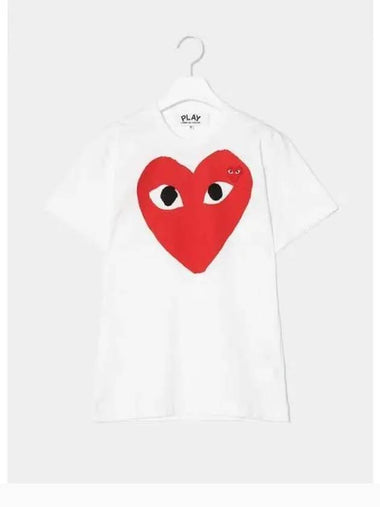 Unisex Red Heart Waffen T shirt White Contemporary Domestic Product GM0024042382892 - COMME DES GARCONS PLAY - BALAAN 1