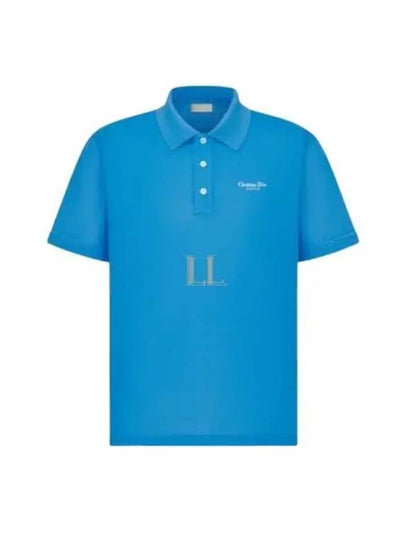 Couture Polo Shirt Blue - DIOR - BALAAN 2