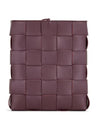 Intrecciato Cassette Cross Bag Grape - BOTTEGA VENETA - BALAAN 1