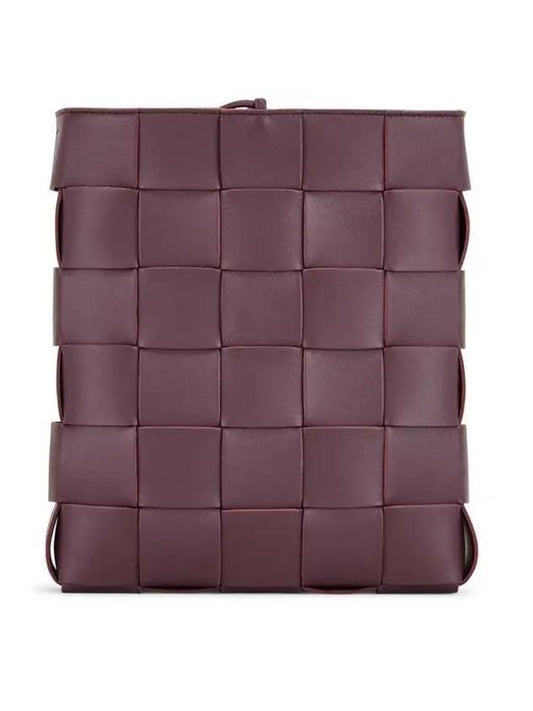 Intrecciato Cassette Cross Bag Grape - BOTTEGA VENETA - BALAAN 1