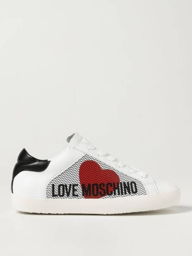 Love Moschino Low Top Sneakers White - MOSCHINO - BALAAN 1