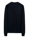 Oversized Cotton Sweatshirt With Triangle Logo Black - PRADA - BALAAN 3