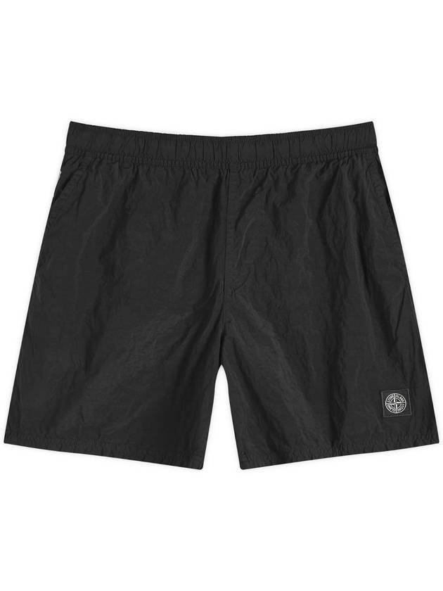 Nylon Metal Econyl Swim Shorts Black - STONE ISLAND - BALAAN 1