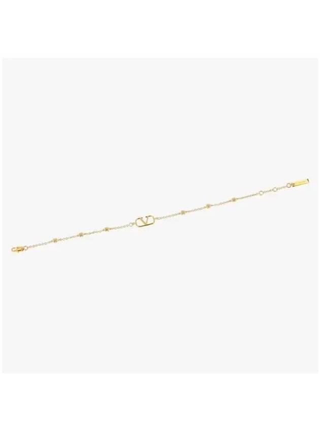 Valentino 5Y2J0S02 YCW MH5 J0S02 Garavani V logo bracelet - RED VALENTINO - BALAAN 3