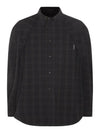 Checked Pattern Long Sleeve Shirt Grey - BALENCIAGA - BALAAN 2