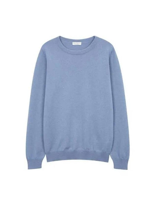 Women s Cashmere Long Sleeve Knit Blue 270408 - BRUNELLO CUCINELLI - BALAAN 1