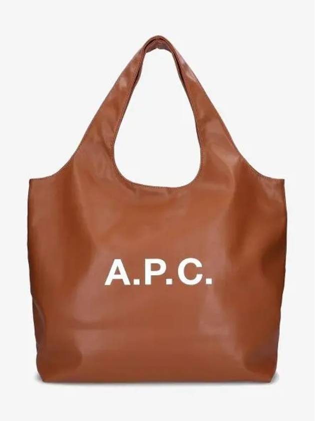 Ninon Logo Print Tote Bag Nut Brown - A.P.C. - BALAAN 2