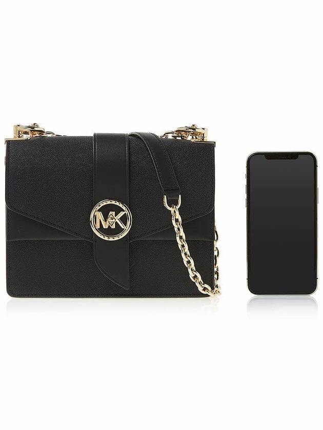 Greenwich Small Saffiano Leather Cross Bag Black - MICHAEL KORS - BALAAN 7